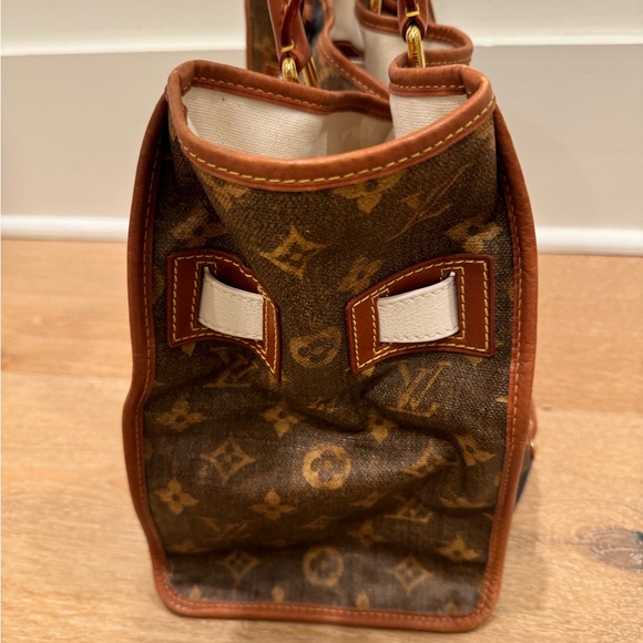 Authentic Louis Vuitton Monogram Tisse Sac Rayure GM Tote Bag - Picture 5 of 16